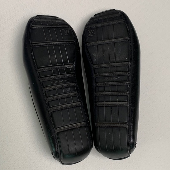 Louis Vuitton Black Leather Driving Loafers - Picture 4 of 4